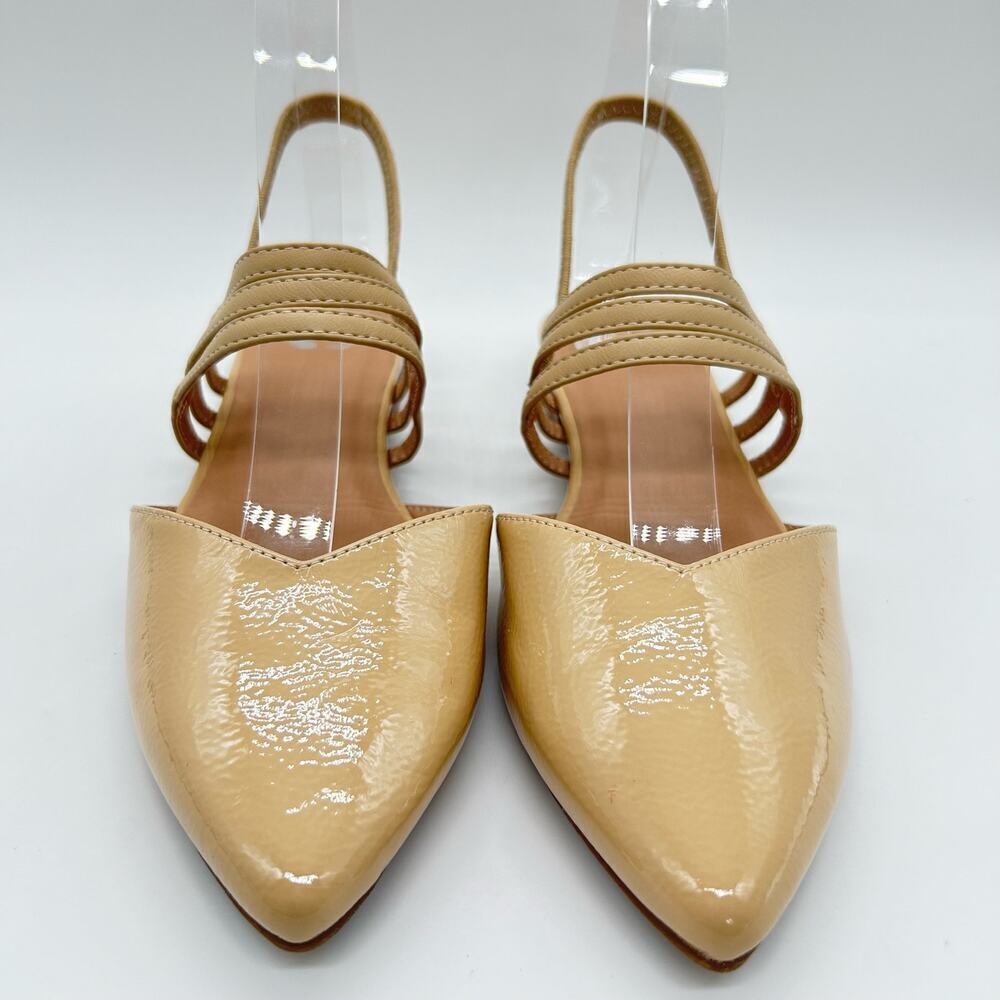 Journee Collection‎ Sandal Womens 7 Tan Brinnery Ballet Flat Sandals